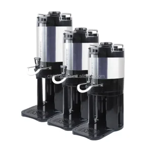 Removable Silver Stainless Steel Brushed Hot Drink and Coffee Dispenser for Restaurants
