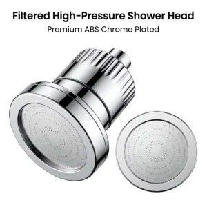 Replaceable Filter CartridgeABS Shower Head Filter High Pressure Water Saving KDF & Calcium Sulfite High Efficiency Filtration