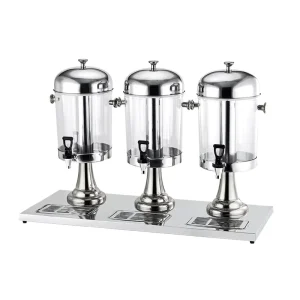 Restaurant Supply 3-Tank Cold Juice Soda Beverage Dispenser for Hotel