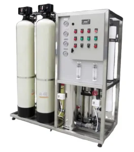 Reverse Osmosis & Softening PLC Controlled Water Treatment System with Steel Pressure Vessel 500L Hour 220V 380V 1 Year Warranty