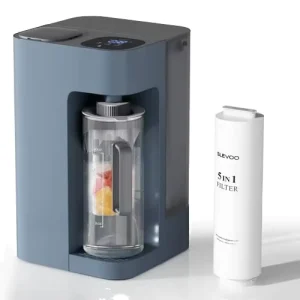 Reverse Osmosis Water Filter Countertop 6 Stage RO Water Filtration System with Glass Pitcher TDS Displaying 5L Tank Home Office