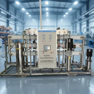 Reverse Osmosis Water Filter System 20000 L/h for Tap and Borehole Water with PLC Control