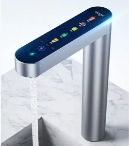 Reverse Osmosis Water Filter with 360-Degree Rotation, LED Display, Temperature Control, and Instant Boiling