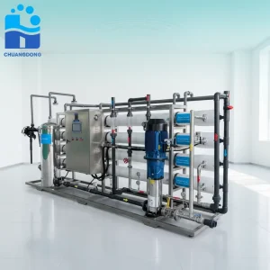 Reverse Osmosis Water Treatment Machine Good Price Plant 8040 Membrane PLC 220V 15000LPH RO System Manufacturer for Export