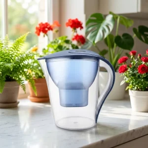 RoHS Compliant Food Safe BPA Free Plastic Water Filter Pitcher with Activated Carbon Filter Large Capacity Household Jug