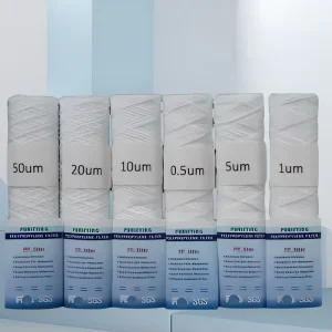 RoHS Industrial 10 Inch 1 Micron PP Yarn Water Filter Cartridge and Wire Wound Multimicron Water Treatment From Factory Direct