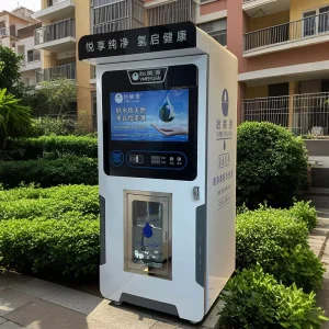 Rural Liquid Vending Machine 300L Thermoelectric Cooling UV Light Sanitization 4G LTE Multiple Payment Options