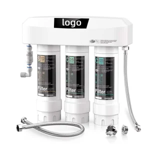 SP99 3 Stage Under Sink Water Filtration System With Brushed Nickel Faucet NSF 42&53 Certified
