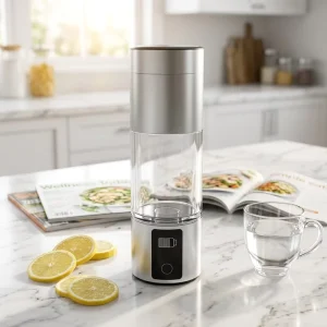 SPE PEM Hydrogen Water Generator Hydrogen Water Maker Ionizer 4000ppb Hydrogen Water Bottle Generator with Inhaler