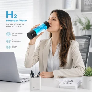 SPE PEM Portable Hydrogen Water Bottle Electrolysis Water Cup