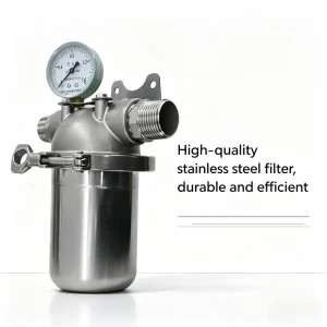 SS304 SS316L Stainless Steel Housing for 4.5 X 20 Inch Big Blue Type Water Filter Cartridges with Swing Bolt Design