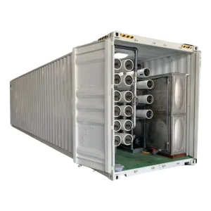 SWRO Reverse Osmosis Water Filter System Seawater Desalination Machine Containerized Water Purification System