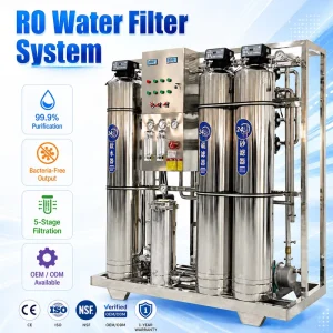 Sand and Carbon Water Treatment Machinery Single Stage Water Filtration System Sea Water Osmosis