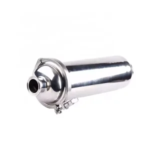 Sanitary Stainless Steel SS304 Tri-Clamp Food Grade Straight Filter Tube Strainer with Metal Filter