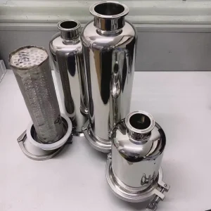Sanitary Tri-Clamp Ends Food Grade Straight Filter Tube Strainer with Stainless Steel SS304 TC End