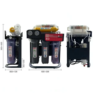 Electric Self Cleaning Kitchen Faucet Reverse Osmosis Water Filter System with Countertop Installation