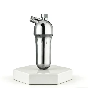 Series of shower water purifiers with multi layer filtration installed at the front end of the showerhead