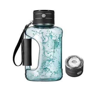 Shatterproof SPE PEM Hydrogen Sport Water Bottle 50 oz 1500ml Gym Fitness Outdoor Use