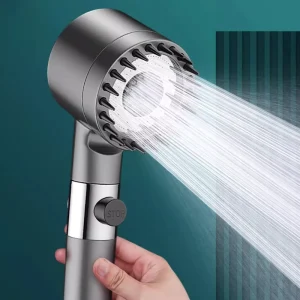 Shower Head Massage Bath Faucet Hand Shower Negative Ion Filter Spray Powerful Pressurized Bathroom Chrome Single Color Box