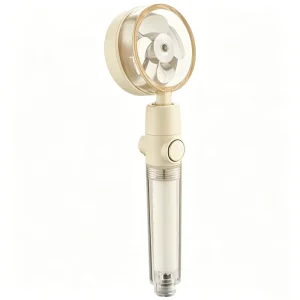 Shower Head Visual Turbo Fan Shower Head High Pressure Handheld Shower Water Control Button Shower Head with Filter OEM&ODM