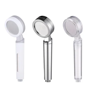 Simple Design High Pressure Water Saving ABS Chrome Plated Handheld Shower Head Filter with PP Cotton for Bathroom Accessories