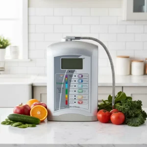 Simple Table Top Alkaline Water Machine for Household Wellness with Auto Clean 5 Level pH Home Studio Community Health Programs