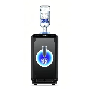 Single-Bottle Shot Chiller Machine LED Digital Temperature Display Stainless Steel Tap for Home Bar and Party