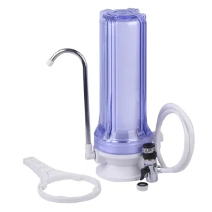 Single Stage Counter Top Water Filter Manual Desktop Water Purifier NSF Certified PP Filter Housing Household Water Treatment