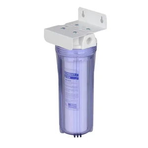 Single-Stage Household Water Prefilter with Fluoride, Sediment, and Chlorine Removal Cartridge