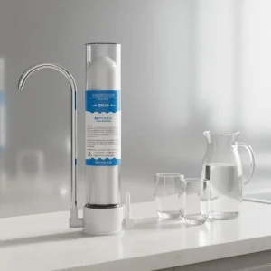 Single Stage Manual Countertop Water Filter System Faucet 6 Month Filter Life Reduces Heavy Metals Bad Taste