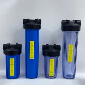 Single-stage Big Blue Clear 4.5 10 20 Inch Filter Housing Black Pre-Filter for Whole House Water Household Home Use