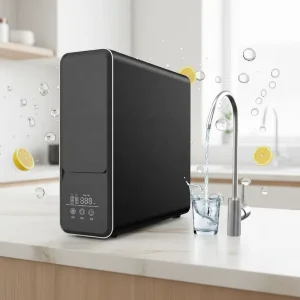 Sink Electric RO Water System 800G 5 Stage Tankless Self Cleaning Water Purifier Alkaline Filter Smart Faucet OEM Manufacturer