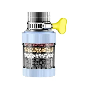 Six Layer Removable Washable Household Faucet Filter Universal Splash Proof Shower Water Saver Kitchen Tap Water Filter Plastic