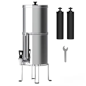 Sleeve Design Portable Filtre a Eau Gravity Water Purification System Stainless Steel Gravity Water Filter