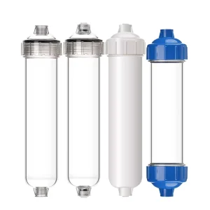 Small 10 Inch T33 Empty Refillable Housing Water Filter Cartridge with Activated Carbon Resin for Outdoor Household RV Use