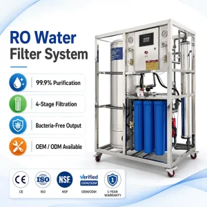 Small Factory Water Treatment Equipment Groundwater Well Water Reverse Osmosis Machinery RO Filter Mineral Water Making Machine