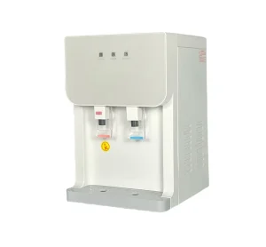 Small Intelligent Electric Desktop Hot and Cold Water Dispenser Plastic Household and Hotel Use with Glass Panel Water Filter
