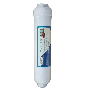 Small T33 Inline Water Purification Filter Cartridge for Household Post-Carbon Filters