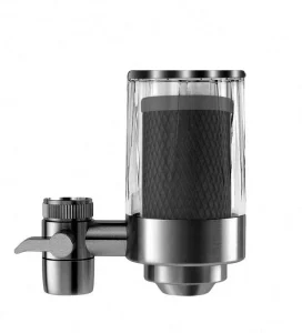 Small Under-Sink Faucet Water Purifier with Ceramic and Carbon Filters for Bathroom and Kitchen Use