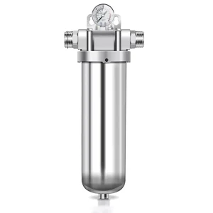 Small Whole House Outdoor Household Water Pre-Purifier Filter 1200 GPD 40-Micron Underground Sediment Mesh Drinking Water