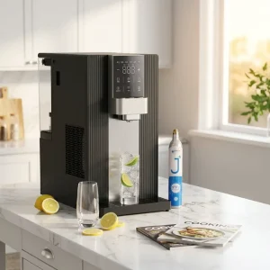 Smart Auto Sparkling Water Hot Cold Dispenser with RO Filter for 5 Star Hotels and Home Use Direct Pipe and Tank