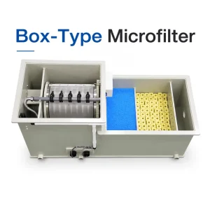 Smart Control Drum Filter Micro Strainer Automatic Backwash for Koi Pond Filtration Aquaculture Water Treatment