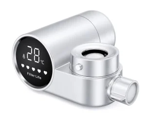 Smart Digital Faucet Water Filter with Hydropower Display UV Purification Carbon Fiber Filter for Household Kitchen