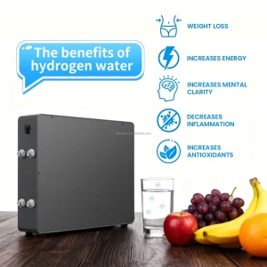 Smart Electric Hydrogen Water Machine Portable Stainless Steel 3000ppb Water Generator