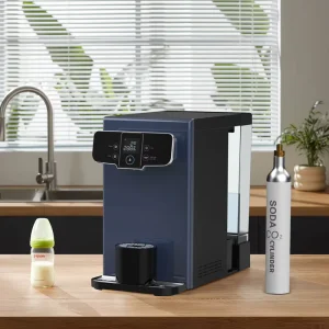 Smart Home Hot and Cold Soda Water Filter Desktop Reverse Osmosis RO Water Dispenser with RO System