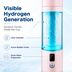 Smart Hydrogen Water Bottle with Digital Display Portable Hydrogen-Rich Water Generator