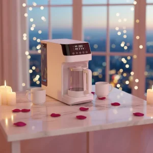 Smart Reverse Osmosis Water Filter System Tankless Plastic Countertop Instant Heating Touch Feature Household Use