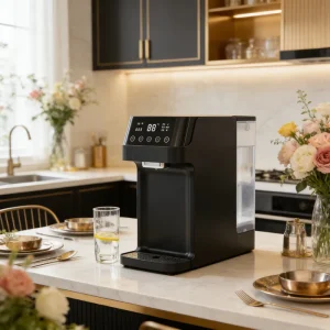 Smart Screen Desktop Countertop Reverse Osmosis Instant Heating Hot Cold Water Dispenser with CE Latest RO for Household