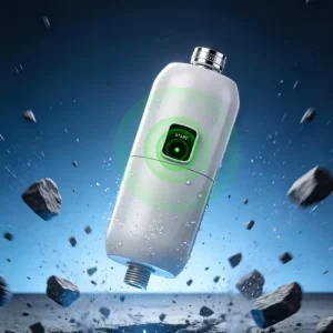 Smart Timer Shower Filter with LED Filter Life Indicator 2-in-1 Shower Flow Meter and Purifier for Hard Water Chlorine Removal
