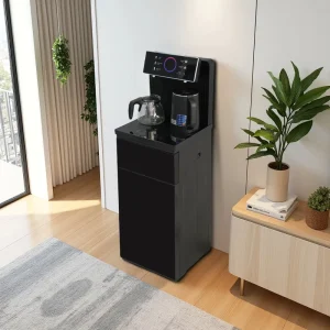 Smart Touch Control Tea Bar Machine Freestanding Vertical Hot Warm Water Dispenser with Electric Kettle